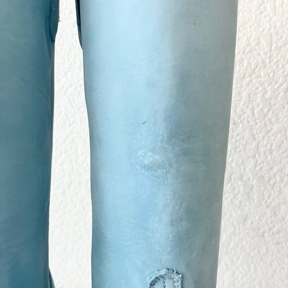 Lane EMMA JANE Womens Cowboy Boots 7 Western Light Blue Cowgirl Mid Calf Tall - Picture 7 of 13